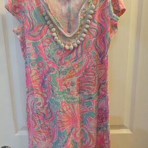 Lilly Pulitzer Pink and Blue Mini Dress